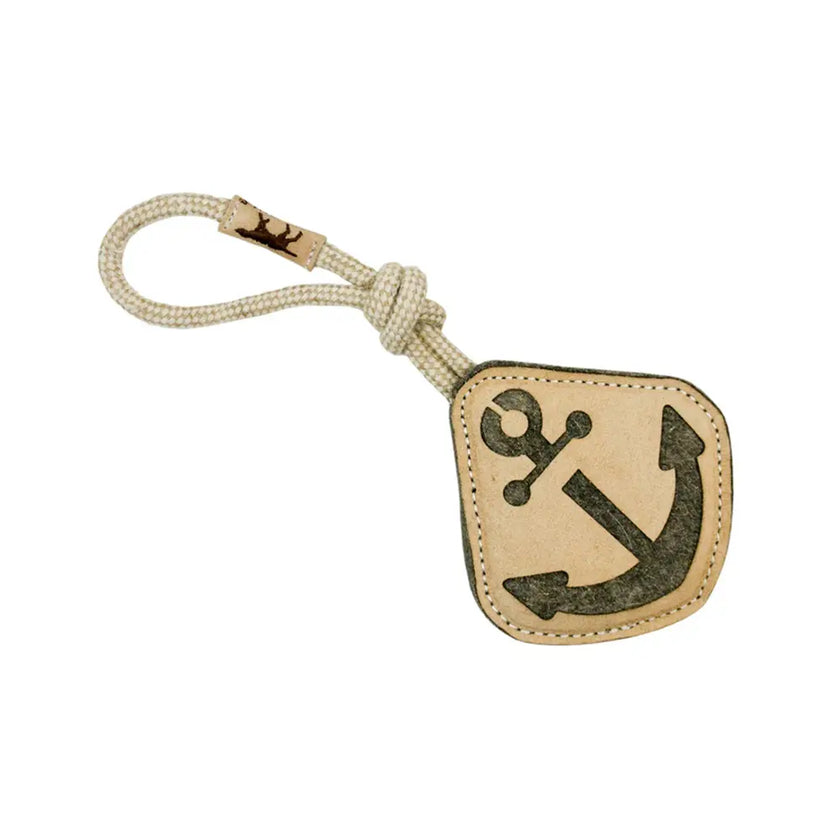 Tall Tails Natural Leather & Wool Anchor – 14″
