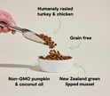 Open Farm Senior Grain-Free Dry Dog Food for Senior Dogs - High-Protein Chicken & Turkey Recipe - 4lb