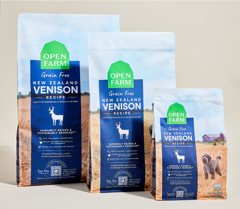Open Farm New Zealand Venison Grain-Free Dry Dog Food (4lb)