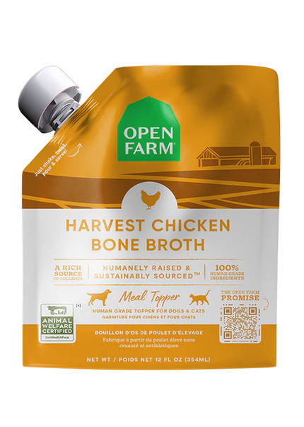 Open Farm Harvest Chicken Bone Broth For Dogs