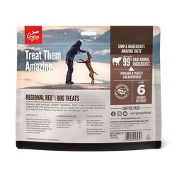 Freeze Dried Dog Treats Regional Red Recipe back