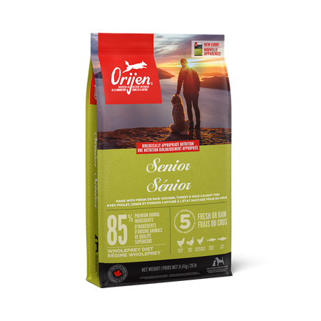 Orijen Senior Recipe Dry Dog Food (25lb/11.4kg)