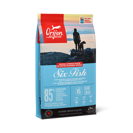 Orijen Six Fish Dog Food Recipe (4.4lb/2kg)