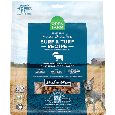 Open Farm Surf & Turf Freeze-Dried Raw Dog Food