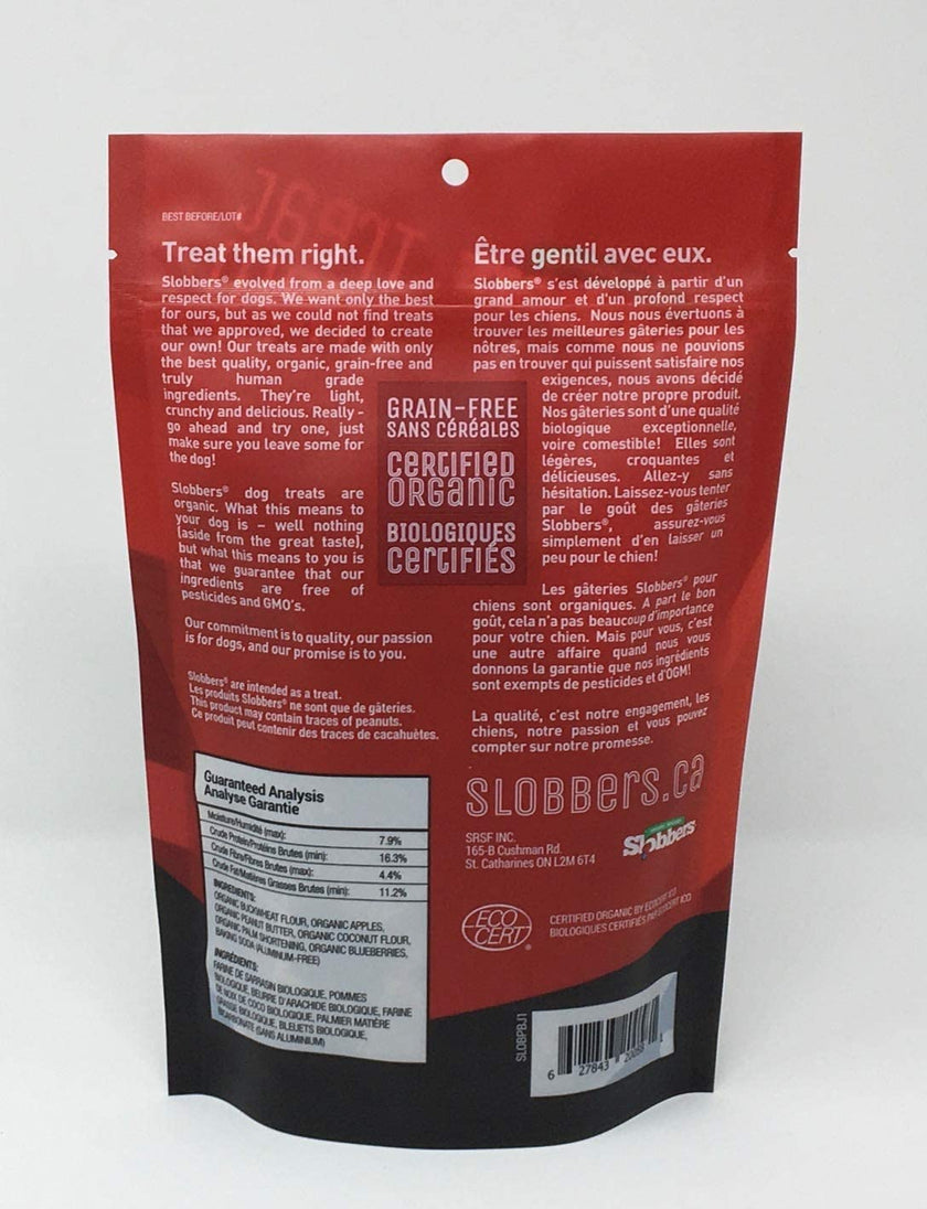 Slobbers Peanut Butter and Jam Grain Free Crunchy Treats