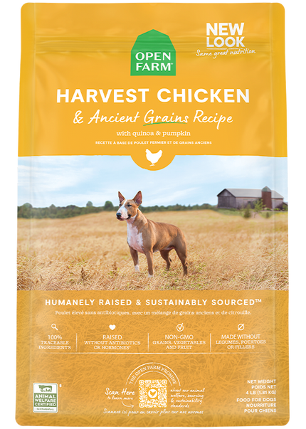 Open Farm Harvest Chicken & Ancient Grains Dry Dog Food