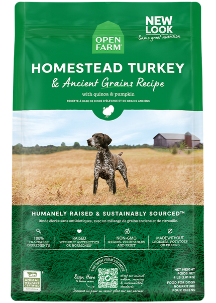 Open Farm Homestead Turkey & Ancient Grains Dry Dog Food