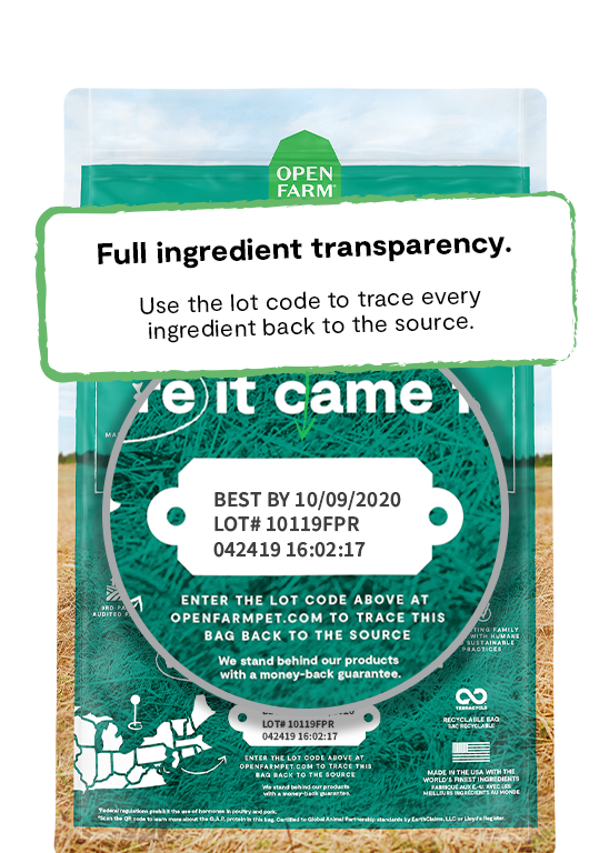 Open Farm Puppy Lot Code