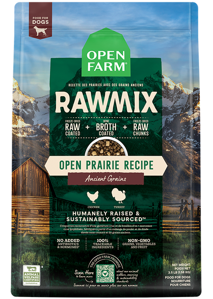 Open Farm Open Prairie Ancient Grains RawMix for Dogs