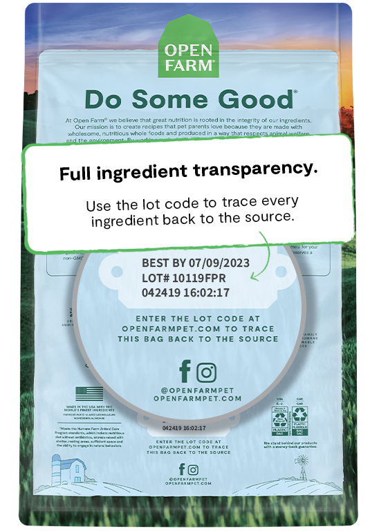 Open Farm Goodbowl Grass-Fed Beef Lot Code