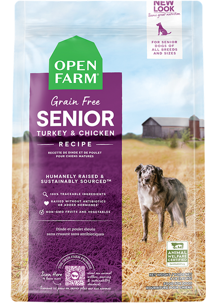 Open Farm Senior Grain-Free Dry Dog Food 4lb