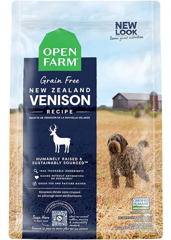 Open Farm New Zealand Venison Grain-Free Dry Dog Food (4lb)