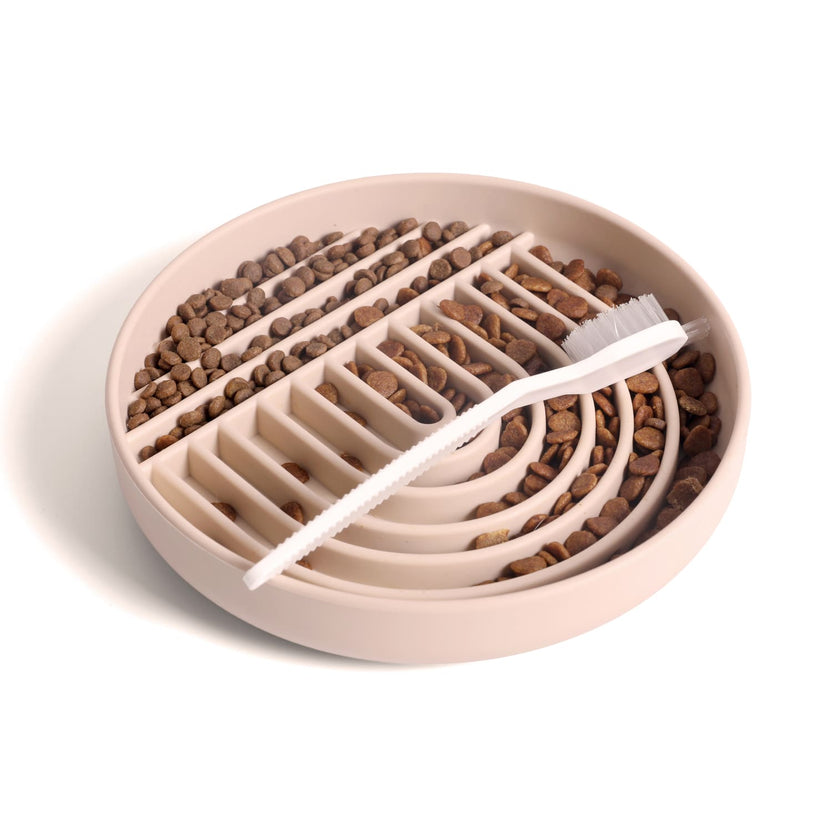 PoPupJoys - Slow Feeder Bowl - Tan