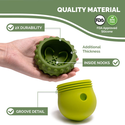 PoPupJoys - Acorn Treat Dispenser - Green