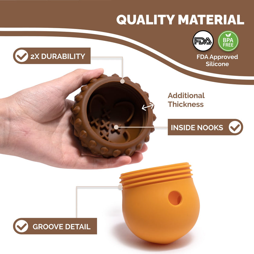 PoPupJoys - Acorn Treat Dispenser - Brown