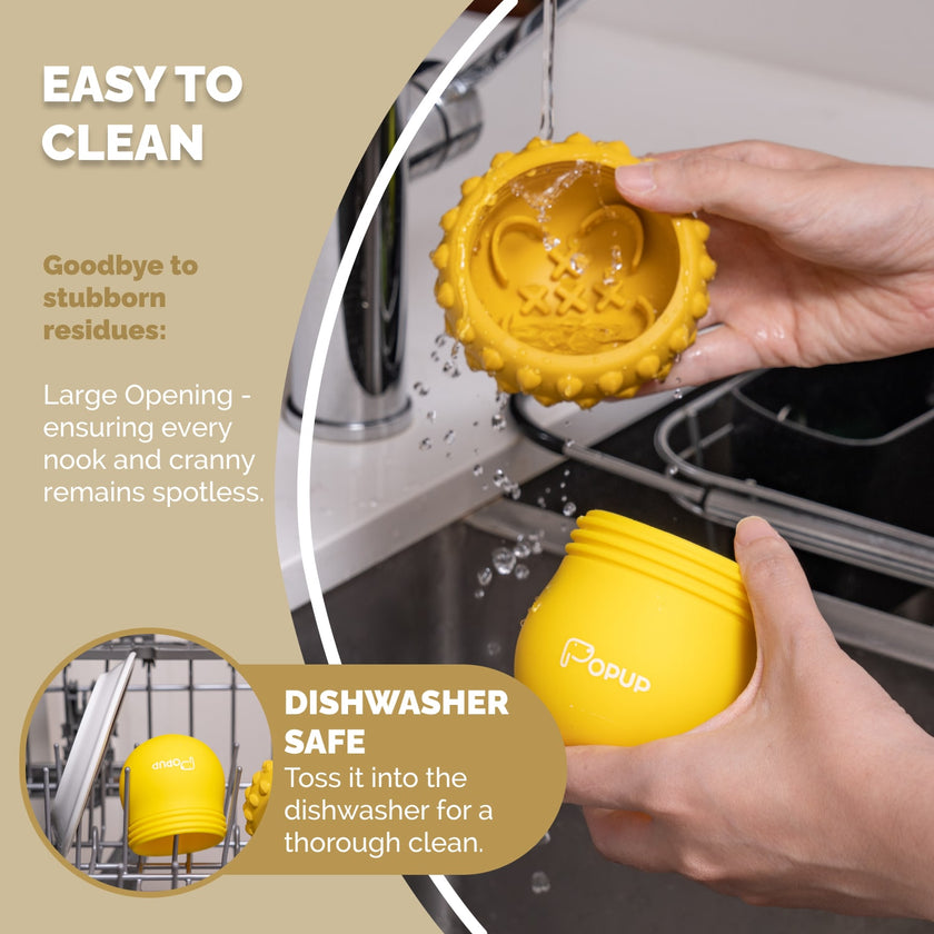 PoPupJoys - Acorn Treat Dispenser - Yellow