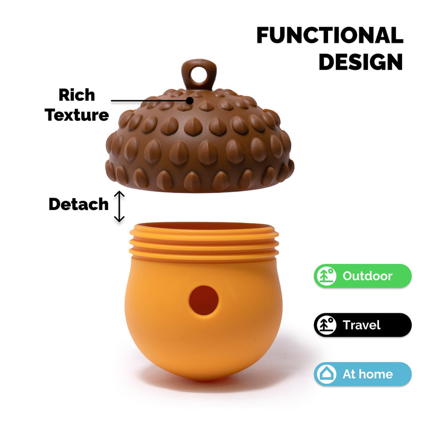 PoPupJoys - Acorn Treat Dispenser - Brown