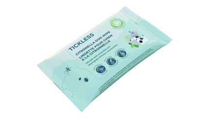 TICKLESS® Citronella Dog Wipes 20pk