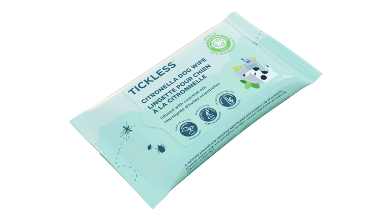 TICKLESS® Citronella Dog Wipes 20pk