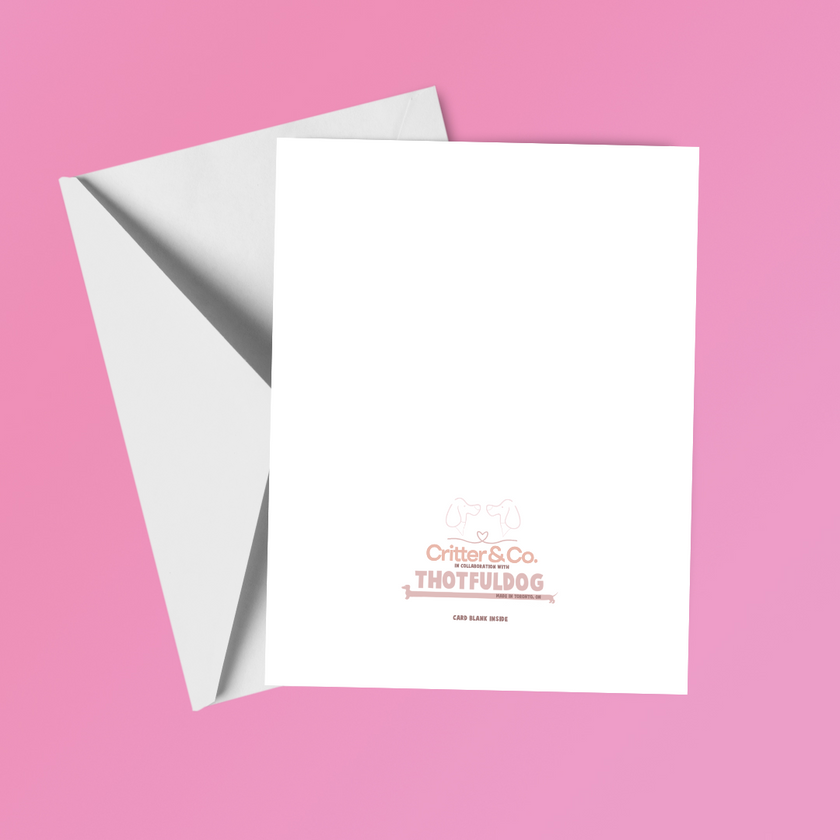 Sending Pugs and Kisses Greeting Card