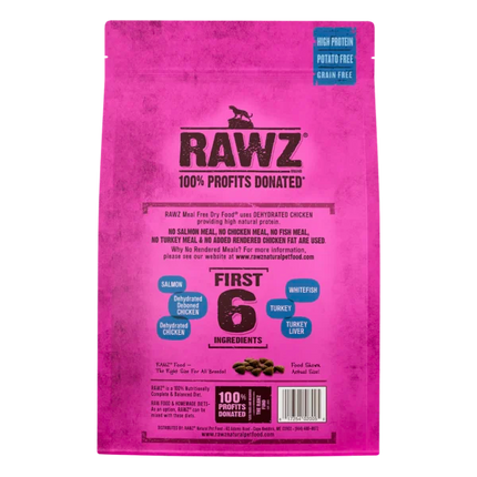 RAWZ Natural Cat Food - Salmon, Dehydrated Chicken & Whitefish Recipe (1.75lb/0.79kg)