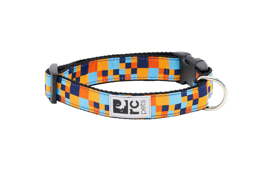 RC Pets Dog Clip Collar - Pixel Blue - Small - 3/4
