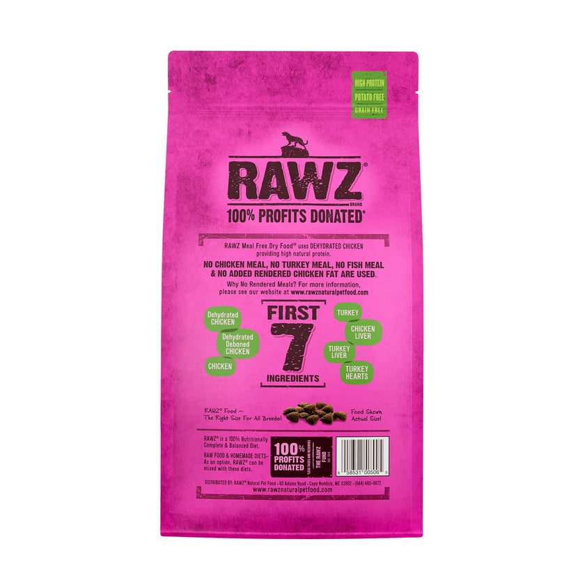 RAWZ Natural Cat Food - Dehydrated Chicken, Turkey & Chicken Recipe