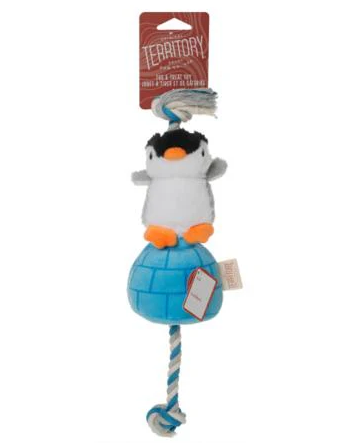 Territory - Squeak and Tug Penguin Dog Toy