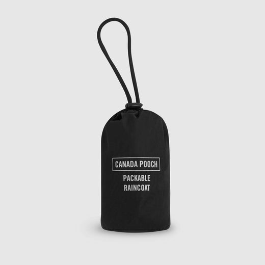 Canada Pooch - Rain Ready Packable Raincoat - Black