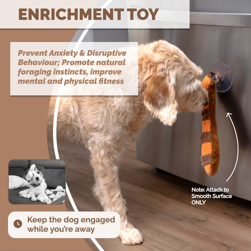 PoPupJoys - Hide & Seek Snuffle Mat + Puzzle Toy - Red Panda