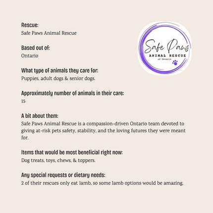 Safe Paws Animal Rescue - $10 Bundle