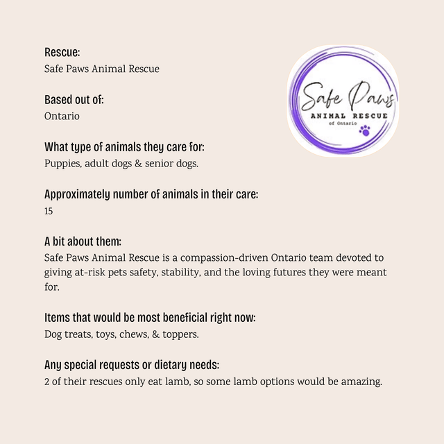 Safe Paws Animal Rescue - $5 Bundle