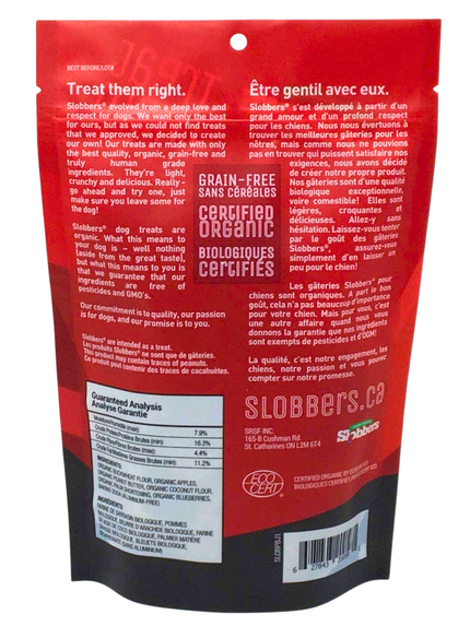 Slobbers - Peanut Butter and Jam - Grain Free Treats - 200g