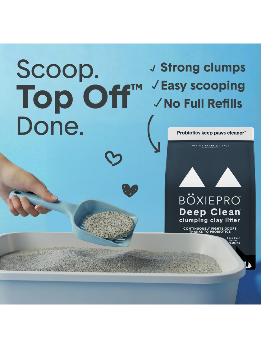 BoxiePro® Deep Clean Clumping Clay Cat Litter - 16lbs