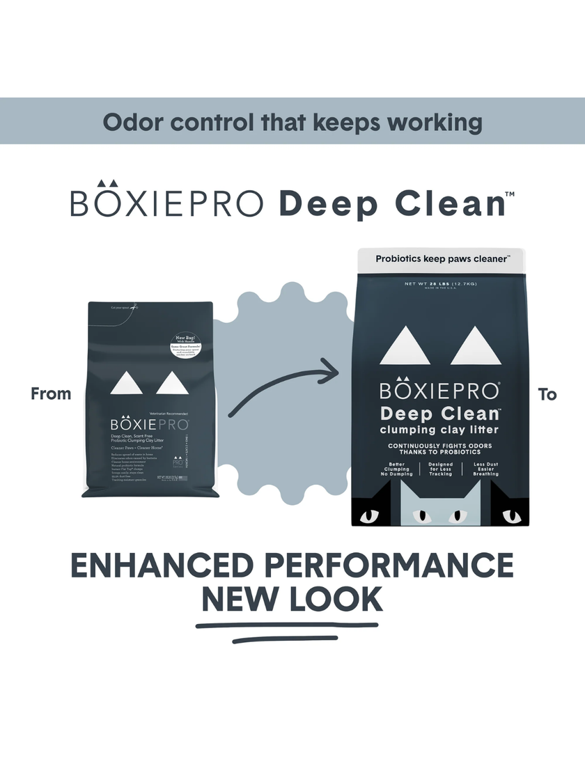 BoxiePro® Deep Clean Clumping Clay Cat Litter - 16lbs