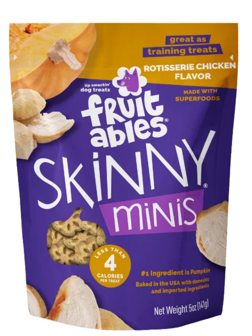 Fruitables® Skinny Minis® - Rotisserie Chicken Flavor - Low Calorie Dog Treat - 5oz