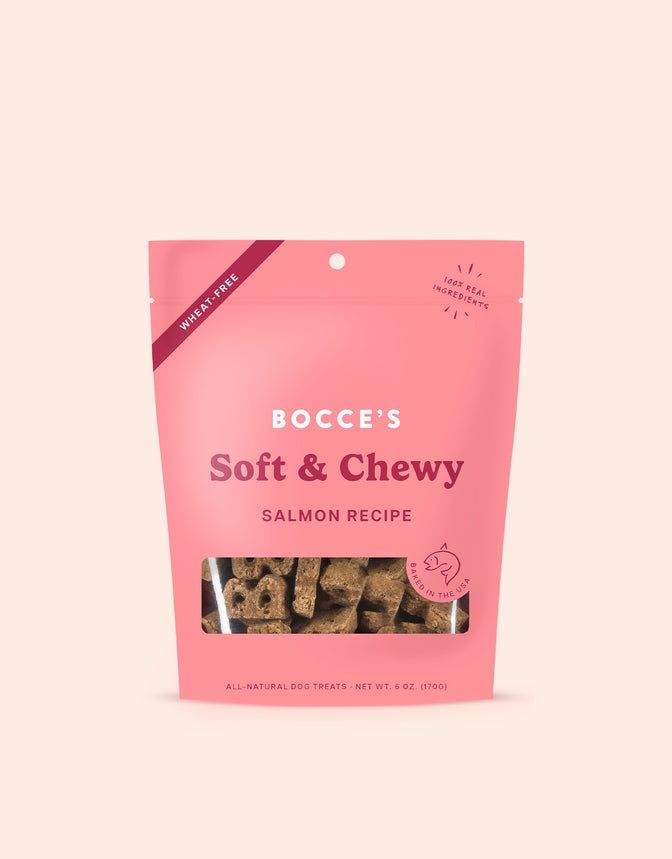 Bocce's Bakery Salmon Recipe Soft & Chewy Dog Treats 6oz