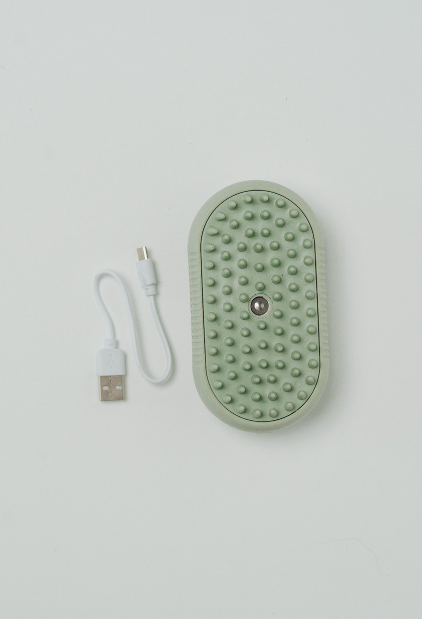 Dexypaws - Perfect Fur Spritz & Brush Pet Curry Comb For Pets - USB Rechargeable