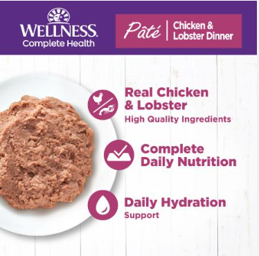 Wellness Complete Health Pâté Cat Food - Chicken & Lobster (3oz/85g)