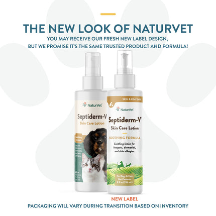 NaturVet Septiderm-V® Skin Care Lotion For Hotspots, Dermatitis & Skin Allergies
