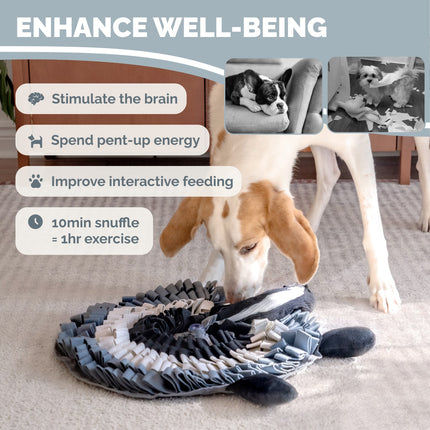 PoPupJoys - Hide & Seek Snuffle Mat + Puzzle Toy - Skunk