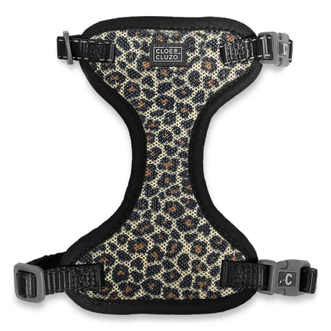 Cloe E Cluzo - Printed Cat Mesh Harness - Cheetah Print S/M