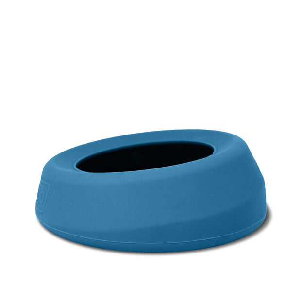 Kurgo Splash Free Wander Water Bowl Blue Dog