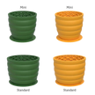 Honeycomb Silicone Slow Feeder Bowl - Mini, Mustard