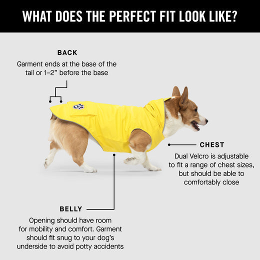 Canada Pooch Dog Raincoat Info