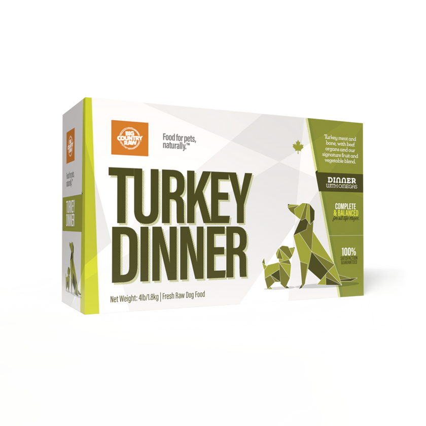 Big Country Raw - Turkey Dinner Carton (4lb)