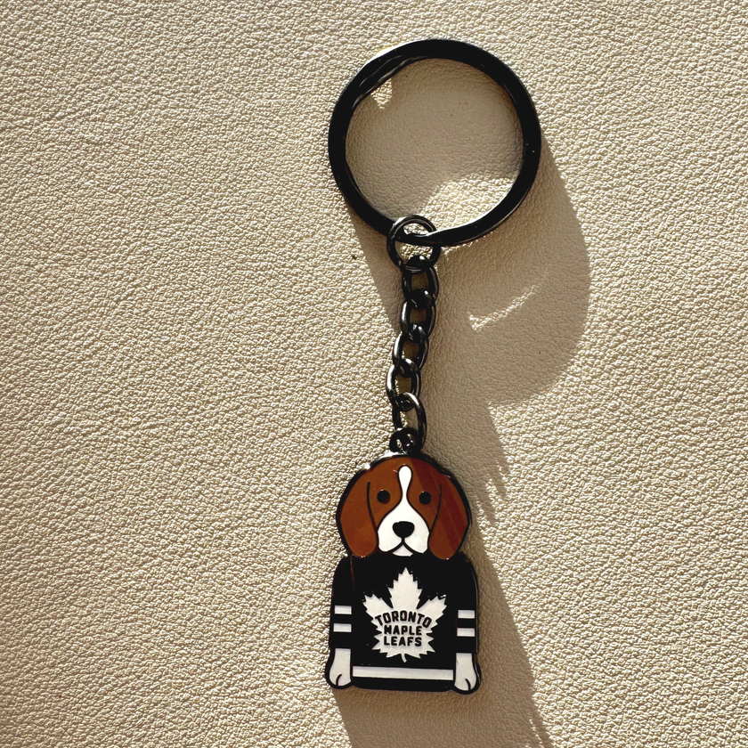 Toronto Maple Leafs Beagle Keychain