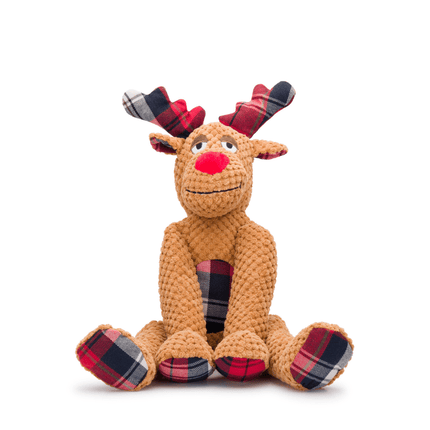 Fabdog Floppies - Brown Reindeer Dog Toy - Large
