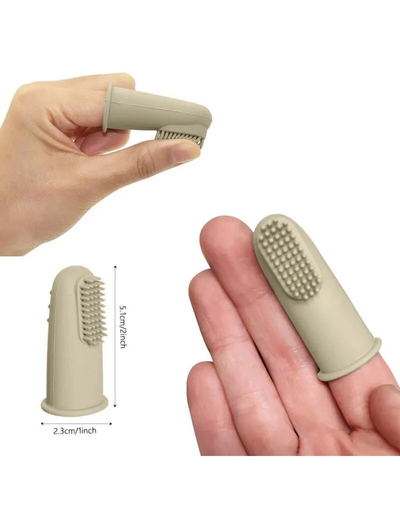 Wag & Bright Puppy Polisher Finger Brush & Zip Travel Case