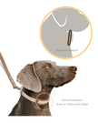 PoPupJoys DUO Premium - Waterproof Dog Collar - Off-White, Large